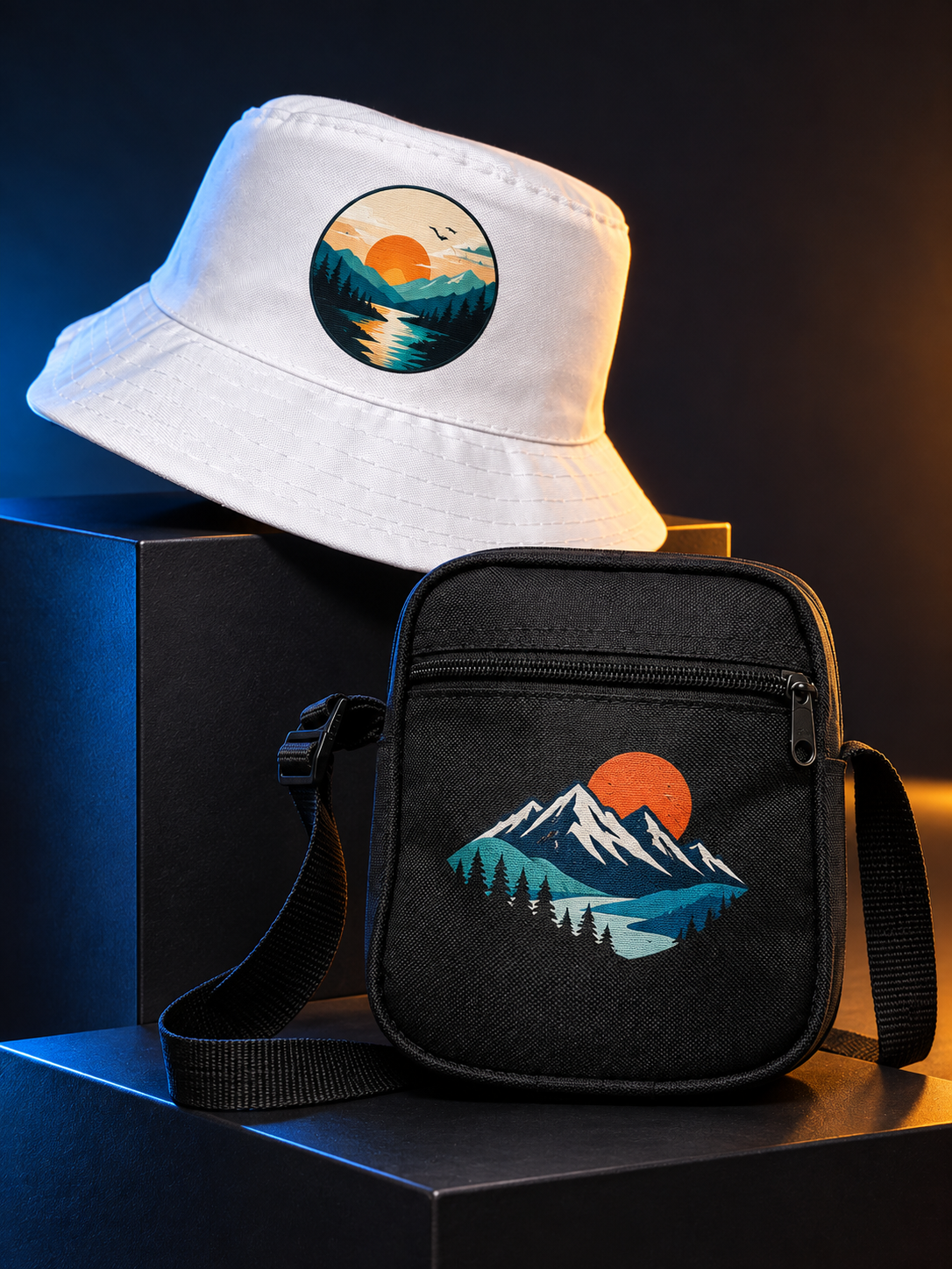 Bucket e shoulder bag personalizados